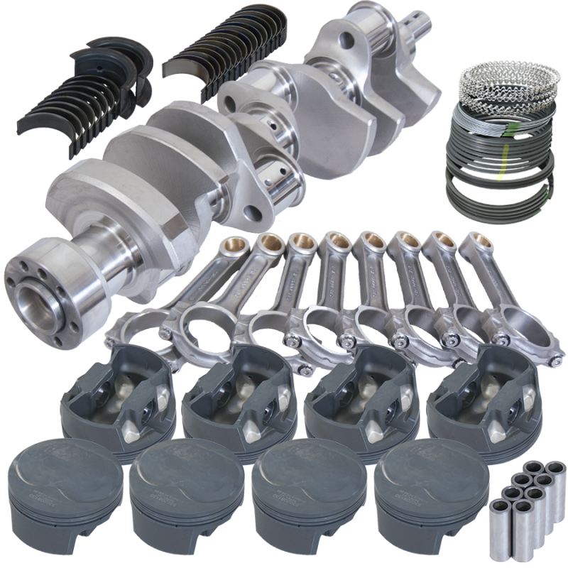 Eagle 62136060 fits Chevy LT1 350 1Pc 3.750in Crank 6.000in I-Beam Rod 11cc Dome 4.060in Pistons Rotating Assembly