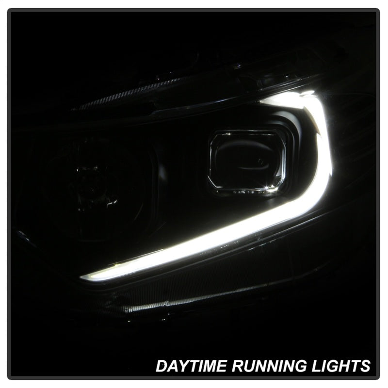 xTune 9042218 09-14 fits Acura TSX Projector Headlights - Light Bar DRL - Black