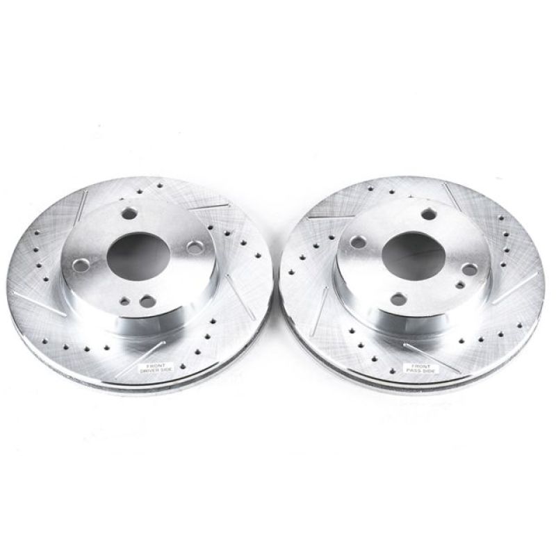 PowerStop fits Mazda 90-93 Miata Front Evolution Drilled & Slotted Rotors - Pair