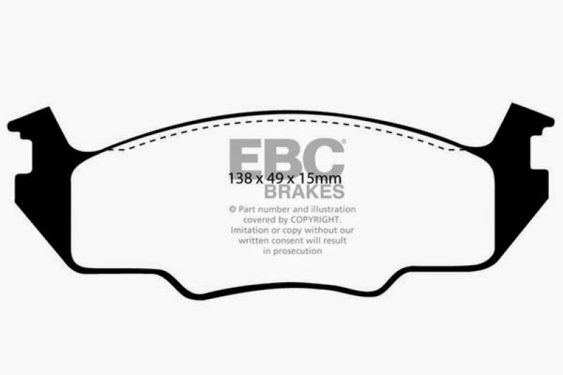 EBC DP2366 fits Volkswagen 80-84 Golf 1.6 Greenstuff Front Brake Pads