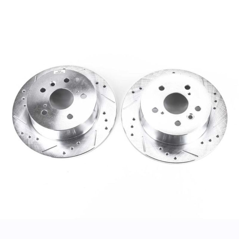 PowerStop fits Lexus 07-12 ES350 Rear Evolution Drilled & Slotted Rotors - Pair