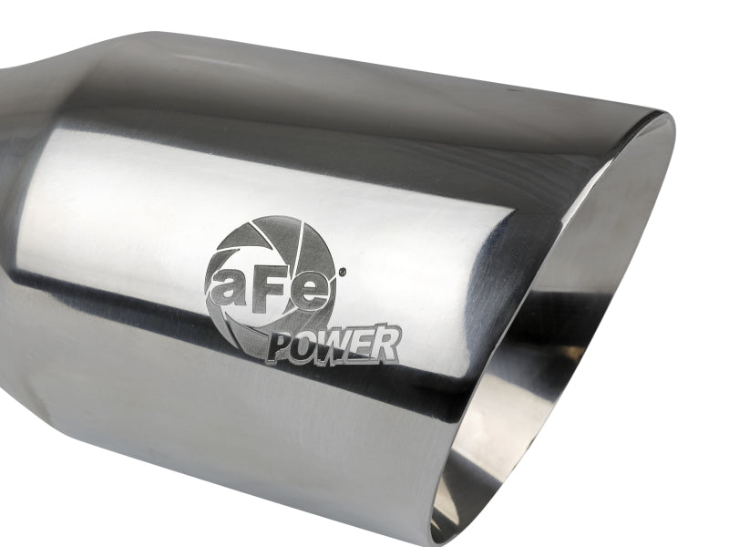 AFE 49T30454-P093 orce-Xp Univ 304 SS Double-Wall Clamp-On Exhaust Tip - Polish