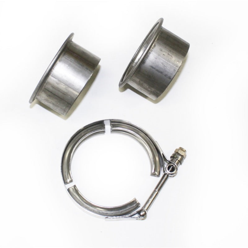 JBA VB25 2.5in Stainless Steel V-Band Clamp & Flanges