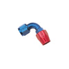 Russell 610160 Performance -6 AN Red/Blue 90 Degree Full Flow Hose End