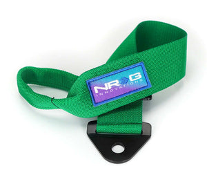 NRG TOW-10GN Universal Tow Strap 24in Adjustable - Green