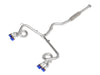 aFe 49-36810-L fits Subaru WRX/STi 15-21 H4-2.0/2.5L Takeda 3in to 2-1/2in Stnlss Cat-Back Exhaust w/ Blue Flame Tip