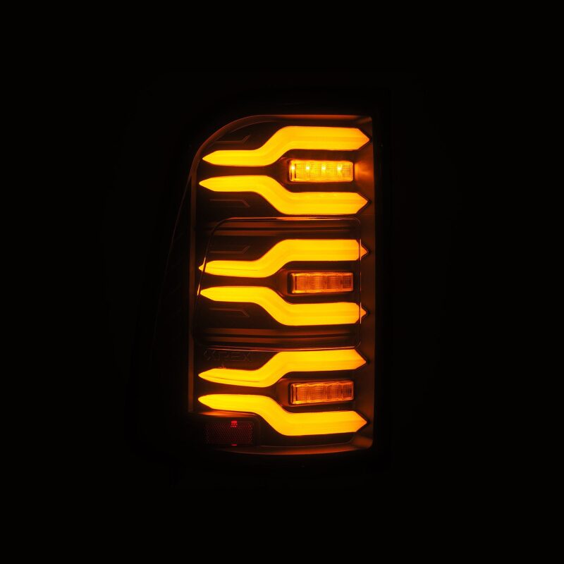 AlphaRex 640040 19-21 fits Dodge Ram 1500 Luxx-Series LED Tail Lights Black w