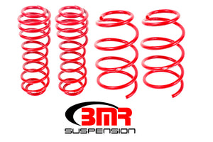 BMR SP068R S197 fits Mustang GT Drag Version Lowering Springs (Set Of 4) - Red