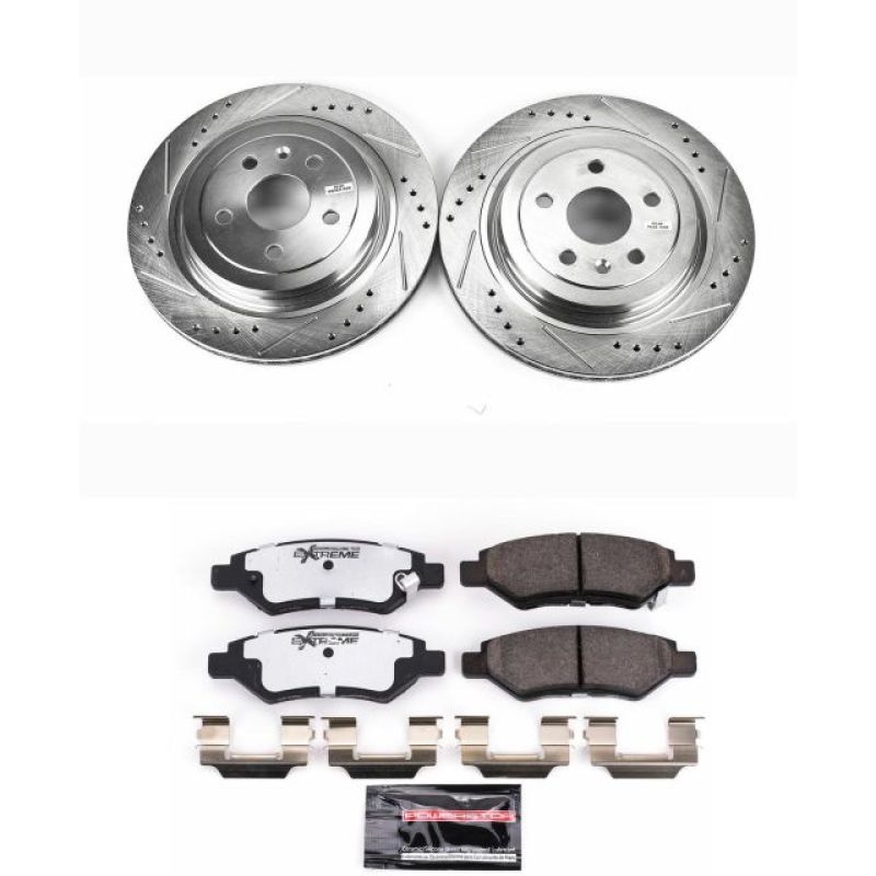 PowerStop K4723-26 08-14 fits Cadillac CTS Rear Z26 Street Warrior Brake Kit