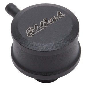 Edelbrock 4406 PCV for Valve Cover Aluminum Round Push In w/ 90-Degree Port Breather Look