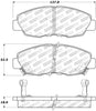 Stoptech 309.0465 Performance 97-99 Acura CL / 94-97 Honda Accord Coupe / 90-97 Accord Sedan Front Brake Pad