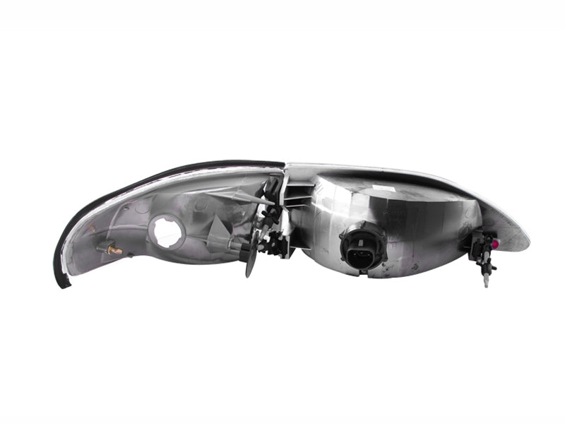 ANZO 121262 1998 fits Ford 94-19 Mustang Crystal Headlights Chrome