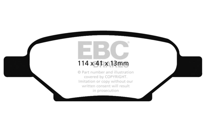 EBC DP21704 fits Chevrolet 04-06 Cobalt 2.0 Supercharged Greenstuff Rear Brake Pads