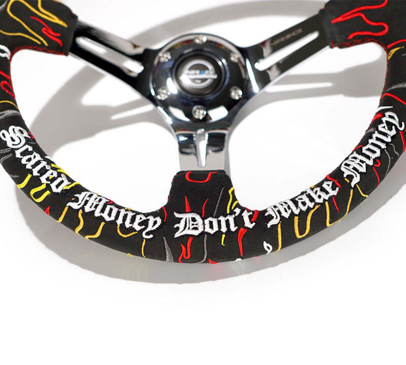 NRG RST-018CH-RLB RST-018CH-RLB Reinforced Steering Wheel R Litteral Sig 3in