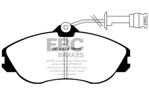 EBC UD419 92-95 fits Audi 90 2.8 Ultimax2 Front Brake Pads
