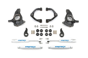 Fabtech K1064 11-19 fits GM C/K2500HD/3500HD 4in Ultimate System w/Uniball UCA & Perf. Shocks
