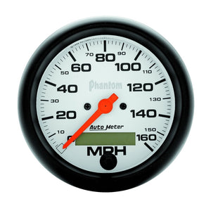 AutoMeter 5888 Autometer Phantom 3-3/8in 160 MPH In-Dash Electric Programmable Speedometer