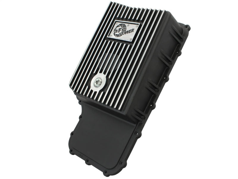 AFE 46-70182 Transmission Pan Black Machined 11-14 fits Ford 6R140 Trucks V8 6.