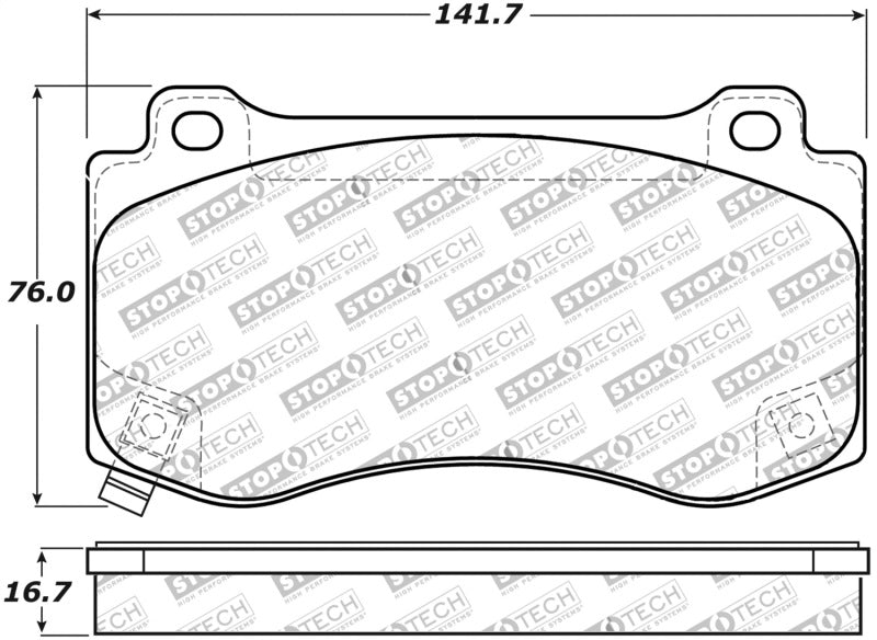 Stoptech 309.1149 Performance 06-08 Dodge Magnum SRT-8 / 06-09 Charger SRT-8 / 09-10 Challenger SRT-8 / 06-1