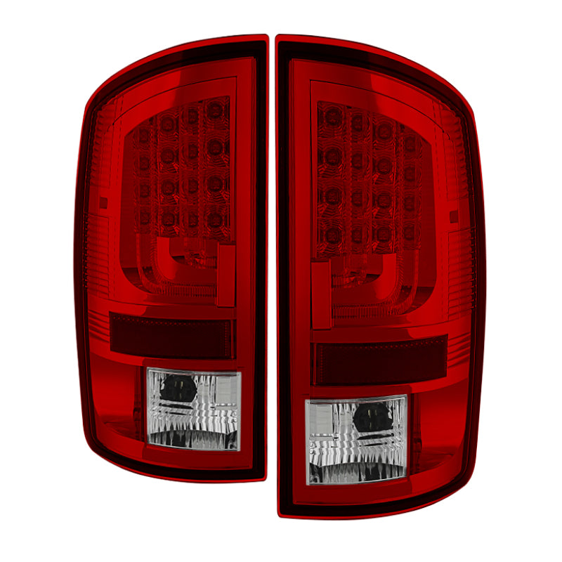 Spyder 5081971 fits Dodge 07-08 Ram 1500 Version 2 LED Tail Lights - Red Clear