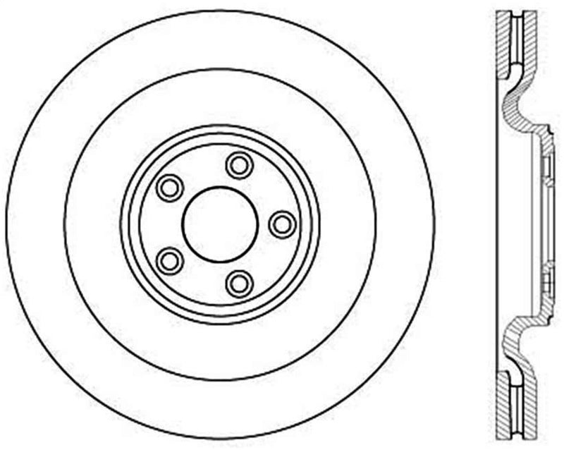 Stoptech 128.20030R Drilled Sport Brake Rotor
