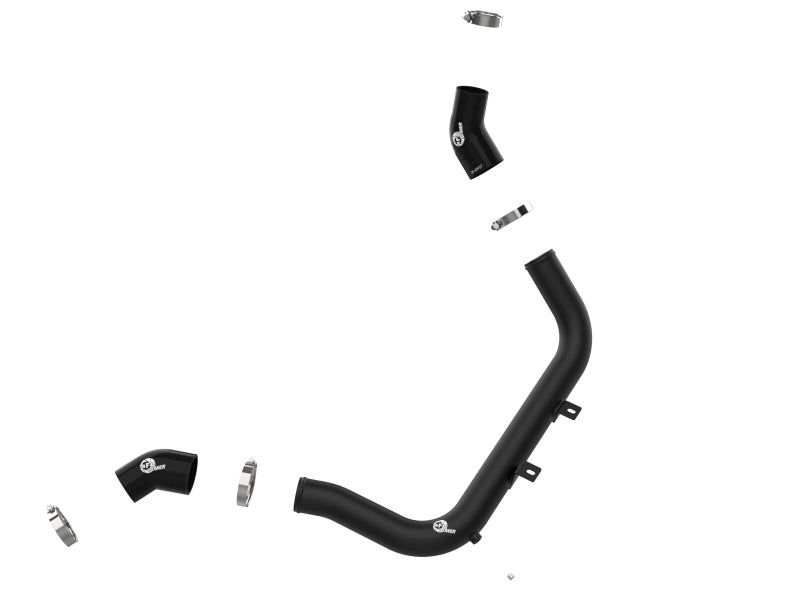AFE 46-20638-B unner 2-1/4 IN Aluminum Hot Charge Pipe Black 17-20 fits Hyundai