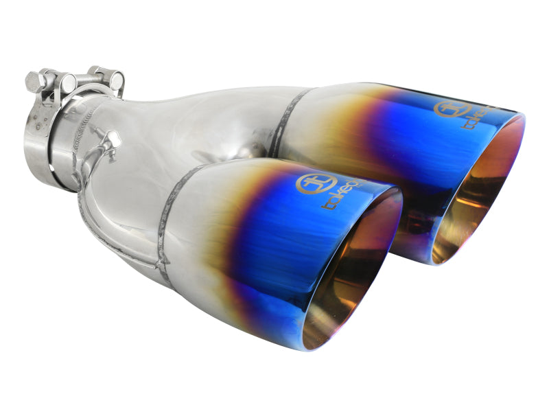 AFE 49T25484-L122  2.5in 304 Stainless Steel Clamp-on Exhaust Tip Driver Side 2