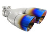 AFE 49T25484-L122  2.5in 304 Stainless Steel Clamp-on Exhaust Tip Driver Side 2