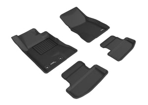 3D MAXpider L1FR08501509 2019-2023 Genesis G70 RWD Kagu 1st & 2nd Row Floormat - Black