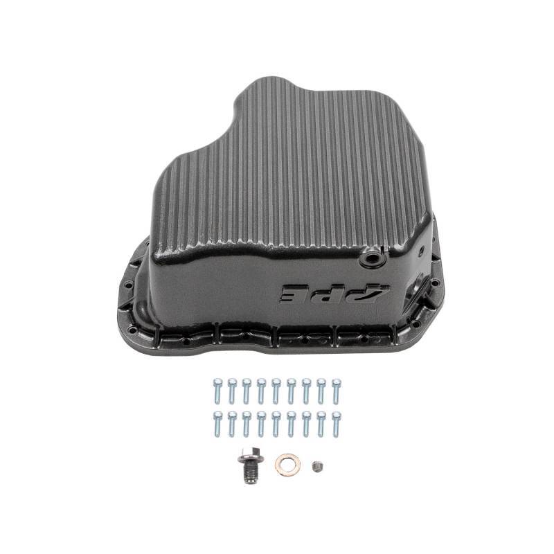 Wehrli 11-16 GM Duramax WCFab X PPE High Capacity Aluminum Oil Pan - Sparkle Granny Smith