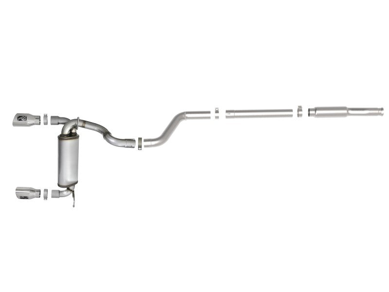 AFE 49-48096-P Series 409 Stainless Steel Cat-Back Exhaust 18-21 fits Jeep Wran