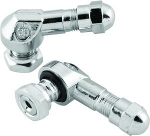 BikeMaster 151789 BikeMaster Valve Stem 2/Piece Pack Chrome