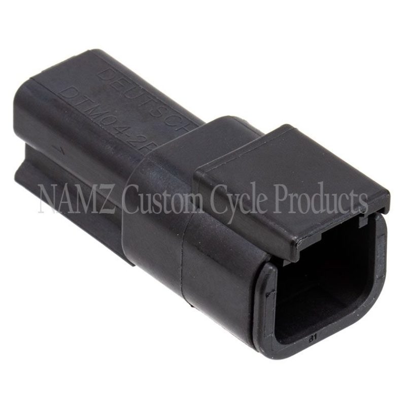 NAMZ MDR-2B Deutsch DTM 2-Position Receptacle w/2 Stamped Terminals & Wedgelock