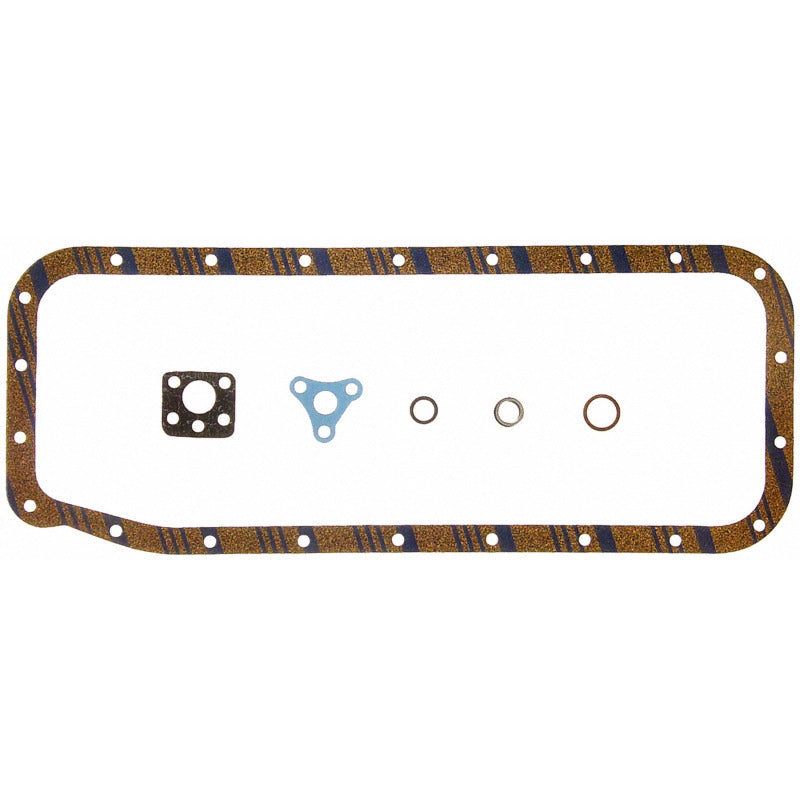 Fel-Pro OS10701C1 OS 10701 C-1 Engine Oil Pan Gasket Set Blue Stripe cork-rubber