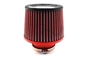 BMC FBSA76-110C Single Air Universal Conical Filter w/Carbon Top - 76mm Inlet /