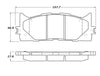 Stoptech 308.1293 Street Touring 16-17 Toyota Camry Front Brake Pads