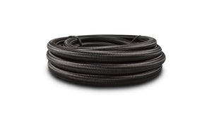 Vibrant 11998 -8 AN Black Nylon Braided Flex Hose .44in ID (50 foot roll)