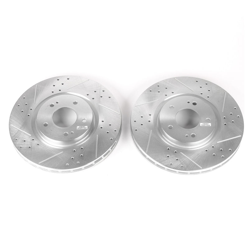PowerStop fits Mitsubishi 03-06 Lancer Front Evolution Drilled & Slotted Rotors