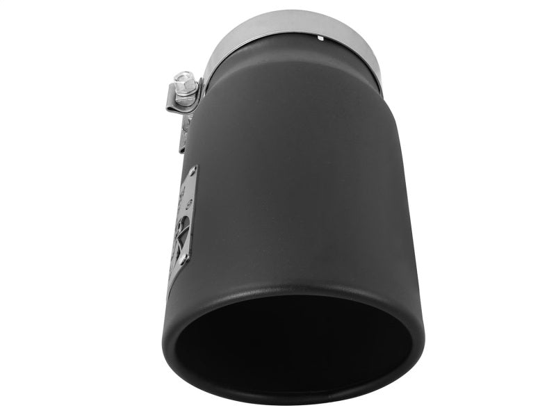 AFE 49T50601-B12  Exhaust Tip Bolt On Black 5in Inlet x 6in Outlet x 12in Long