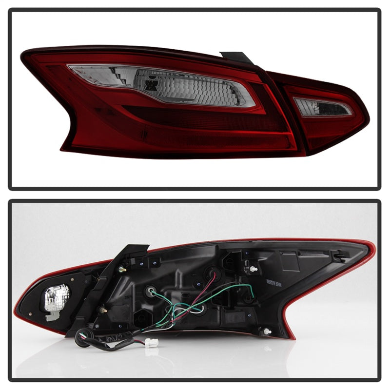 xTune 9943041 16-18 fits Nissan Altima 4DR OEM Tail Light - Red Smoke (ALT-JH-N