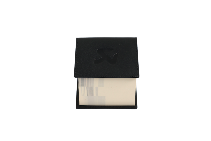 Akrapovic 801732 Leather Memo Notepad - Black