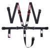 Racequip 811001 Latch & Link 5 Point Auto Racing 2In Harness Set / SFI 16.1 Seat Belt Set / Black