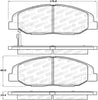Stoptech 308.1332 08-14 Cadillac CTS Street Performance Front Brake Pads
