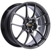 BBS RF504DBK RF 17x7.5 5x100 ET48 Diamond Black Wheel -70mm PFS/Clip Required