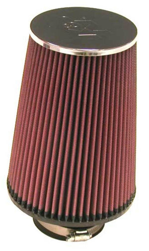 K&N Engineering RC-5106 K&N Universal Chrome Round Tapered Air Filter 3in FlangeID / 6in Base OD / 4.5in Top OD / 8in Height