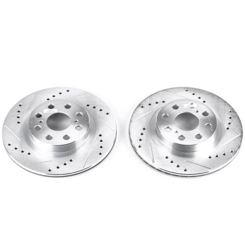 PowerStop fits Toyota 00-05 MR2 Spyder Rear Evolution Drilled & Slotted Rotors -