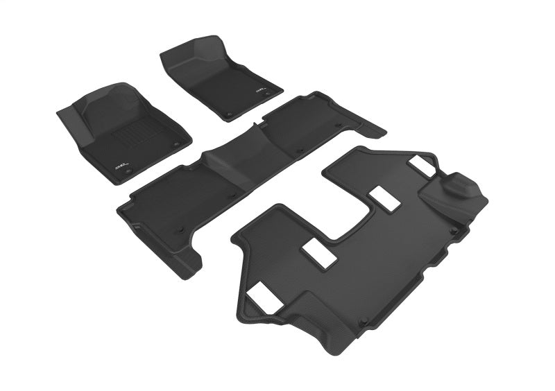 3D MAXpider L1NS09501509 2017-2019 fits Kia Niro Kagu 2nd Row Floormats - Black