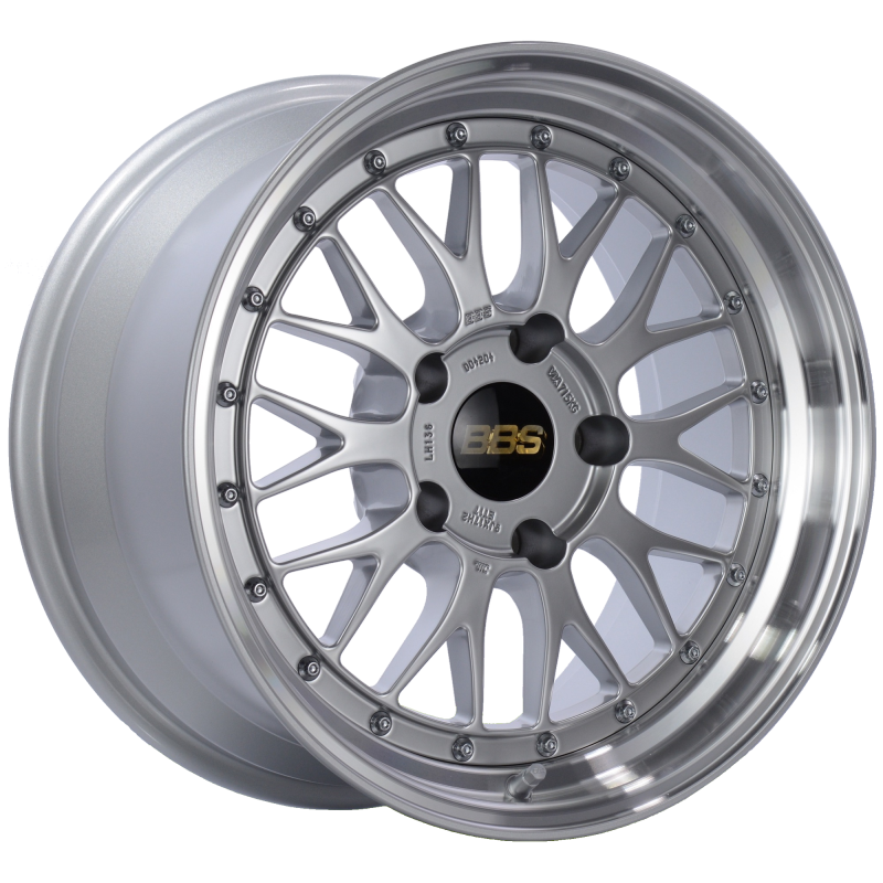 BBS LM136DSPK LM 17x9 5x130 ET17 CB71.6 Diamond Silver Center Diamond Cut Lip Wheel