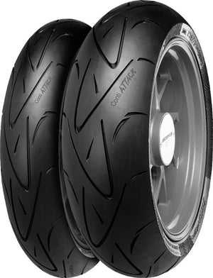 Continental Tire 02443930000 ContiSportAttack-180/55 ZR 17 M/C (73W) TL Rear