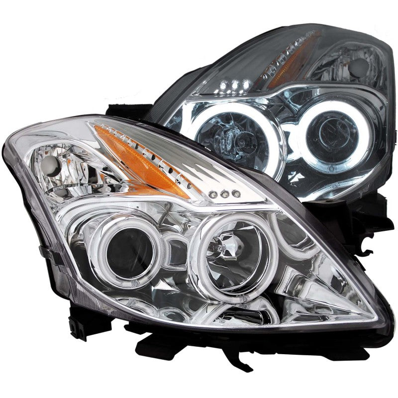 ANZO 121396 2009 fits Nissan 08-20 Altima (2 Door ONLY) Projector Headlights w/ Halo Chrome (CCFL)